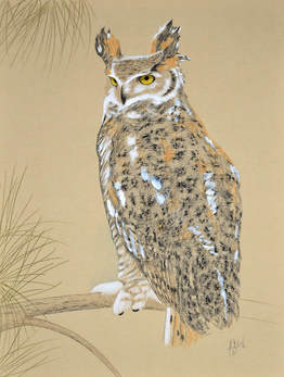 Great Horned Owl by Patricia Sundgren Smith
