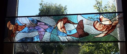 Nora's Birds ~ Stained Glass by Colleen Clifford in Humboldt County