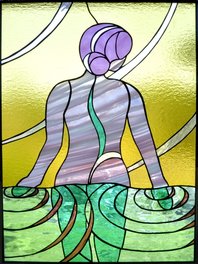Renew ~ Stained Glass by Colleen Clifford in Humboldt County